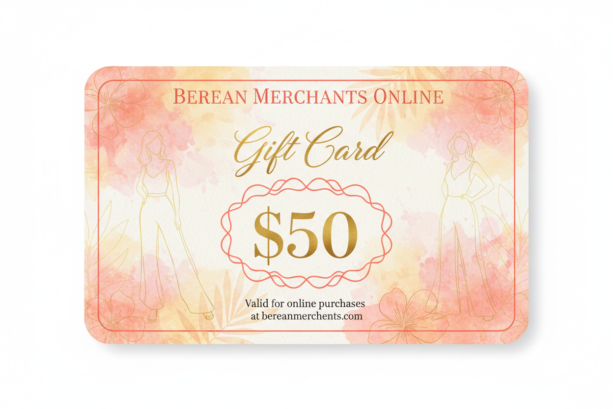 Berean Merchants Online Gift Card